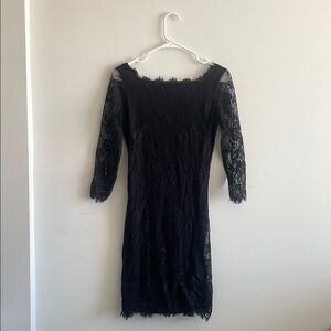ONYX Black Lace Bodycon Dress